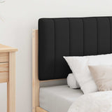 Bed Frame with Upholstered Headboard Black 75 x 190 cm 878091