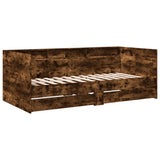 Daybed Smoked Oak Engineered Wood Small Single Daybed 3280864