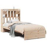 Bookcase Bed without Mattress 90x190cm Single Solid Wood Pine 3322405