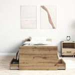 Bed Frame with Drawer Artisan oak 75 x 190 cm Engineered wood 3329307