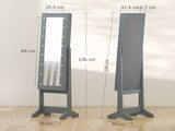 Freestanding Mirrored Jewellery Storage Cabinet 76074875
