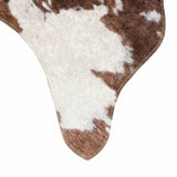 Rug Brown and White 120x170 cm Cow Pattern Washable 136624