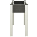Garden Raised Bed Grey 120x40x75 cm WPC 362566