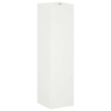 Garden Planter 2 pcs White 20 x 20 x 75 cm Cold-rolled Steel 8005319