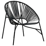 Garden Egg Chair Black Poly Rattan 4009287