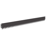 Lawn Edging 30 pcs 103 x 10 cm Steel Black 8008422