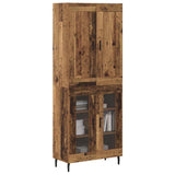 Highboard 2 pcs Old Wood Engineered Wood 3403186