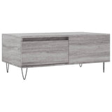 Coffee Table Grey Sonoma 90x50x36.5 cm Engineered Wood 830810