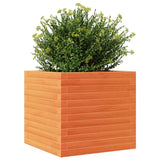 Garden Planter Wax Brown 50x50x46 cm Solid Wood Pine 3282406