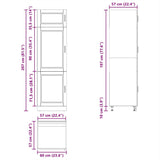 Kitchen Cupboard "Porto" Smoked Oak Engineered Wood 854112