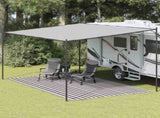 Tent Carpet 300x600 cm Anthracite and White 310830