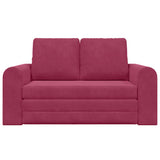 Sofa Bed Wine Red 148 x 71 x 83 cm Velvet 4106687