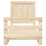 Bed Frame without Mattress with Headboard 90x200 cm Solid Wood 3281538