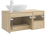 Bathroom Furniture Set 2 pcs Sonoma Oak Engineered Wood 3403914