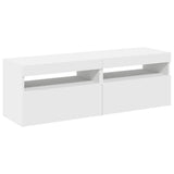 TV Cabinets with LED Lights 2 pcs White 60x35x40 cm 804410