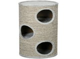 Cat Climbing Frame, Covered with Sisal, Cosy Platform - Light Grey T3398P349910