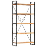5-Tier Bookcase 90x30x180 cm Solid Acacia Wood 286587
