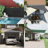 135676 Sunshade Sail Oxford Fabric Triangular 5x6x6 m Red