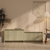 TV Cabinet Sonoma Oak 146.5x35x50 cm Engineered Wood 809812