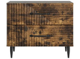 Bedside Cabinet Smoked Oak 43 x 34.5 x 47.5 cm Engineered Wood 894765