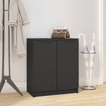 Shoe Cabinet Black 59x35x70 cm Engineered Wood 811422