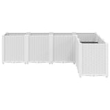 Garden Planter White 160x120x53 cm PP 367864
