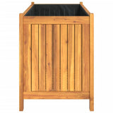 Garden Planter with Liner 99.5x38x50 cm Solid Wood Acacia 366441