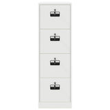 File Cabinet 2 pcs White 44 x 50 x 139 cm Cold-Rolled Steel 3406159