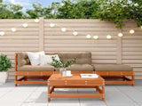 Garden Lounge Set 4 pcs Wax Brown Solid Pine Wood 3418098
