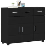 Sideboard FLORIN Black 88.5 x 30.5 x 73 cm Engineered Wood 880312