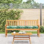 ZNTS Pallet Cushion for Bench Leaf Pattern 200x40x8 cm Oxford Fabric 42001686