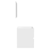 Bathroom Cabinet with Mirror White Engineered Wood 804863