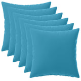 Cushion with Pillow HEERLEN 6 pcs Light Blue Polyester 926660