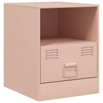 ZNTS Bedside Cabinet Pink 34.5x39x44 cm Steel 841753