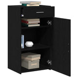 Sideboard with Drawer Black Oak 50 x 42.5 x 93 cm 868761