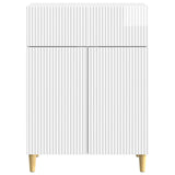 Sideboard High Gloss White 66 x 34.5 x 90 cm Engineered Wood 894639