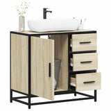 ZNTS Bathroom Sink Cabinet Sonoma Oak 65x33x60 cm Engineered Wood 849275