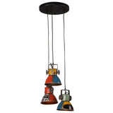 Hanging Lamp 25 W Multicolour 30x30x100 cm E27 371859