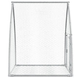 Rabbit Hutch Silver 105x100x120 cm Galvanised Steel 3281527