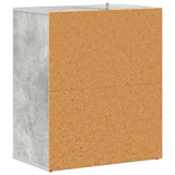 Shoe Cabinet Concrete Grey 60x35x70 cm Engineered Wood 808940