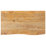 Table Top Live Edge 120x60x2.5 cm Solid Wood Mango 370456