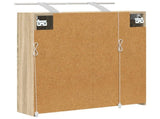 Bathroom Mirror Cabinet Sonoma Oak 63.5 x 16 x 62.5 cm 889161