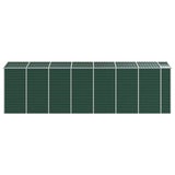 Garden Shed Green 191x640x198 cm Galvanised Steel 3188237