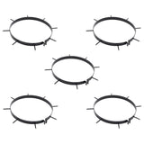 Lawn Roller Pull with Aerator Clamps Black 110 x 52 cm Iron 3422172