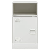 Bedside Cabinets 2 pcs White 34.5x39x62 cm Steel 841774