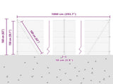 Welded Wire Fence with Concrete Base 10 x 1.5 m 3353777