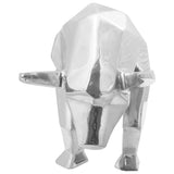 Bull Sculpture Silver 74 x 23 x 30 cm Aluminium 42000144