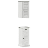 Bathroom Cabinet with Drawer VIGO 2 pcs White and Antique White 3328538