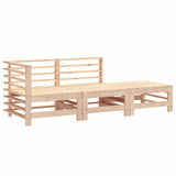 3 Piece Garden Lounge Set Solid Wood Pine 825646