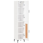 Highboard White 34.5x34x180 cm Engineered Wood 3199105